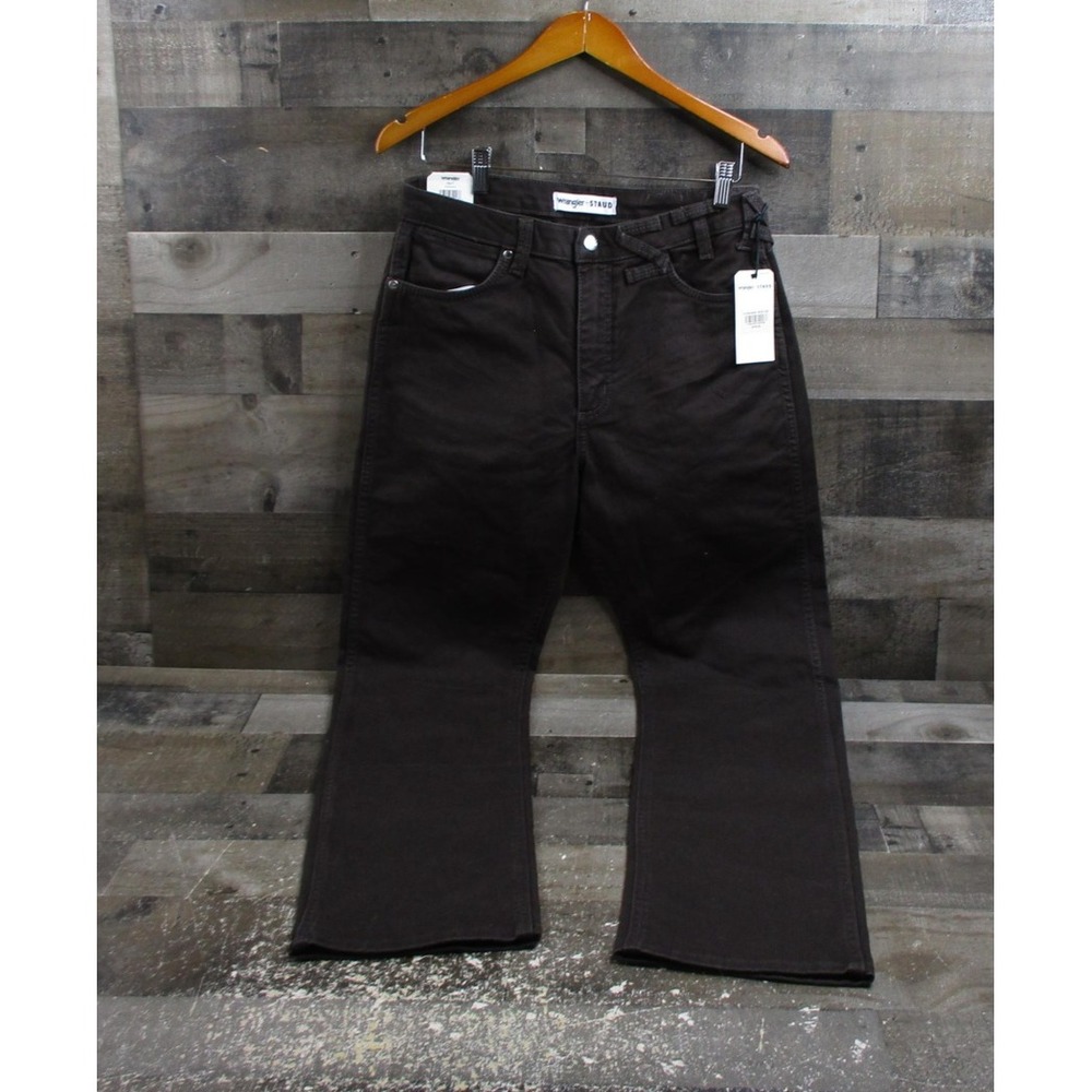 Wrangler x STAUD Jeans Mens 30x32 Brown The Everyday Bootcut Stretch Denim